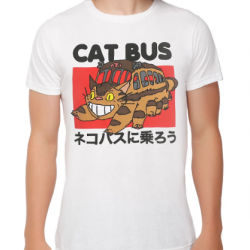 cat bus t shirt